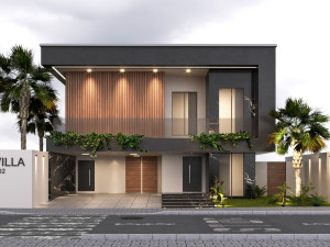 Villa house design duplex 102 3D Модель