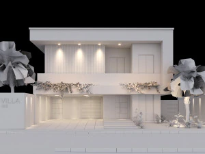 Дизайн виллы-дома дуплекс 102 3D Модель