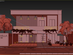 Villa house design duplex 102 3D Модель