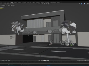 Villa house design duplex 102 3D Модель