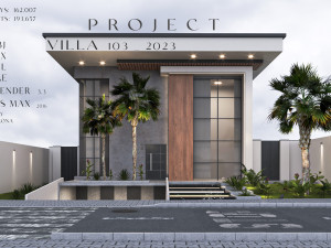 Villa house design duplex 103 3D Model