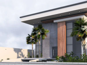 Desain rumah villa dupleks 103 Model 3D