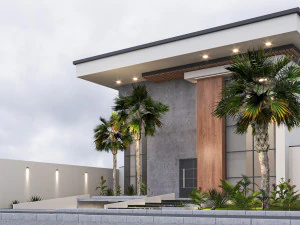 Desain rumah villa dupleks 103 Model 3D