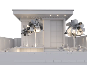 Desain rumah villa dupleks 103 Model 3D