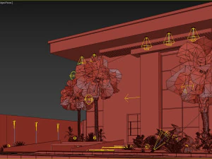 Desain rumah villa dupleks 103 Model 3D