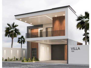 Villa house design duplex 104 3D Model