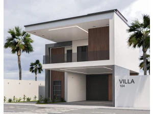 Villa house design duplex 104 3D Model
