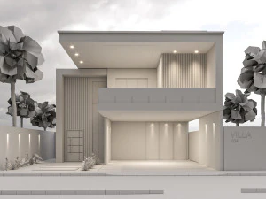 Villa house design duplex 104 3D Model