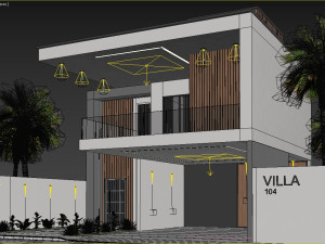 Villa house design duplex 104 Modelo 3D