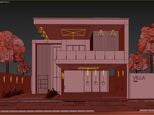 Villa house design duplex 104 Modelo 3D