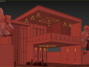 Villa house design duplex 104 Modelo 3D