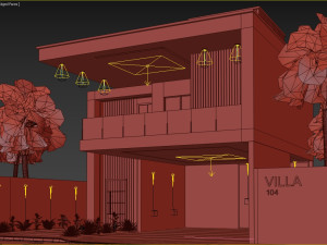 Villa house design duplex 104 Modelo 3D