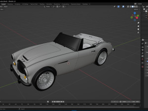 1965 Austin Healey 3000 MkIII Modèle 3D