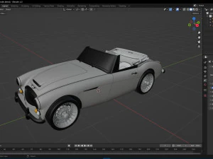 1965 Austin Healey 3000 MkIII 3D Model