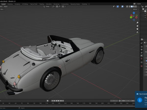 1965 Austin Healey 3000 MkIII Modèle 3D