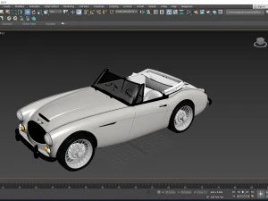 1965 Austin Healey 3000 MkIII 3D Model