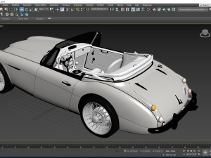 1965 Austin Healey 3000 MkIII Modèle 3D