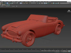 1965 Austin Healey 3000 MkIII 3D Model