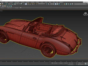 1965 Austin Healey 3000 MkIII 3D Model