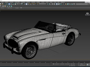 1965 Austin Healey 3000 MkIII Modèle 3D