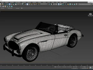 1965 Austin Healey 3000 MkIII 3D Model