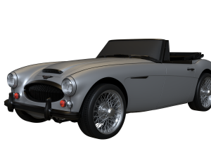 1965 Austin Healey 3000 MkIII Modèle 3D