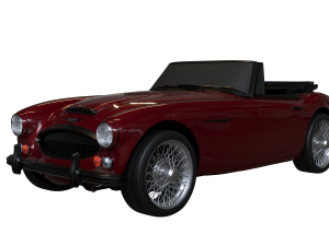 1965 Austin Healey 3000 MkIII Modèle 3D