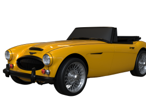 1965 Austin Healey 3000 MkIII Modèle 3D