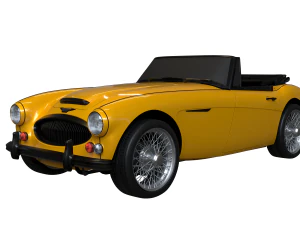 1965 Austin Healey 3000 MkIII 3D Model