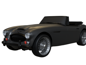 1965 Austin Healey 3000 MkIII Modèle 3D