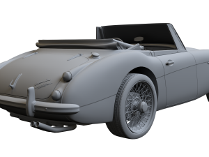 1965 Austin Healey 3000 MkIII Modèle 3D