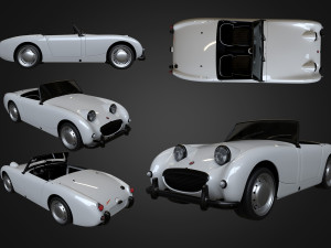 1958 Austin Healey Sprite MKI 3D Model
