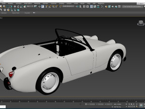 1958 Austin Healey Sprite MKI 3D Model