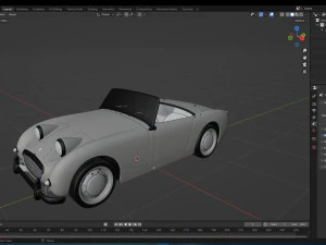 1958 Austin Healey Sprite MKI 3D Model