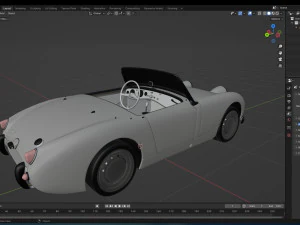 1958 Austin Healey Sprite MKI 3D Model