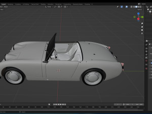 1958 Austin Healey Sprite MKI 3D Model