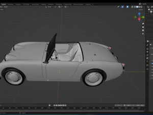 1958 Austin Healey Sprite MKI 3D Model