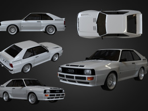 1983 Audi Sport quattro 3D Model