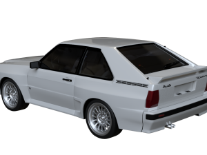 1983 Audi Sport quattro 3D Model