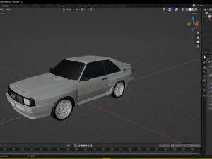 1983 Audi Sport quattro 3D Model