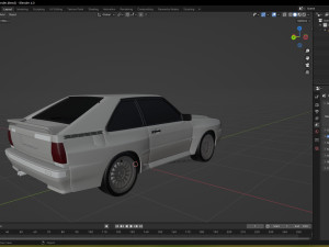 1983 Audi Sport quattro 3D Model