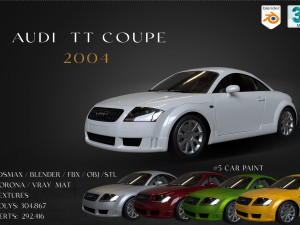 2004 Audi TT Coupe 3D Model