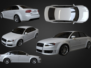 2006 Audi RS4 3D-Modell