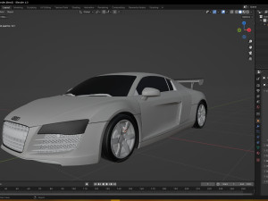 2008 Audi R8 42 FSI quattro 3D Model