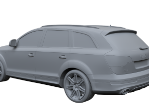 2009 Audi Q7 V12 TDI 3D 모델