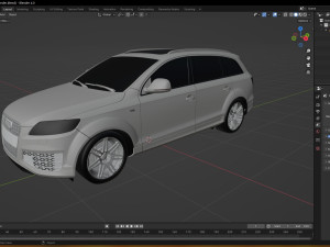 2009 Audi Q7 V12 TDI 3D 모델