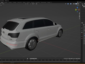 2009 Audi Q7 V12 TDI 3D 모델