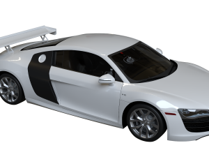 2010 Audi R8 52 FSI quattro 3D 모델