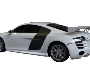 2010 Audi R8 52 FSI quattro 3D 모델