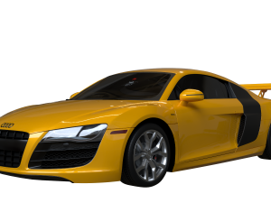 2010 Audi R8 52 FSI quattro 3D 모델